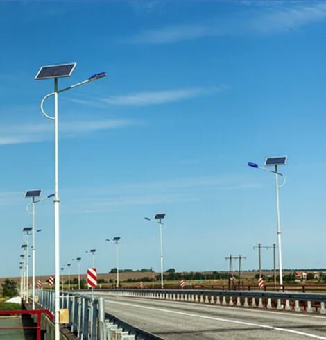 Solar Street Light in Highway