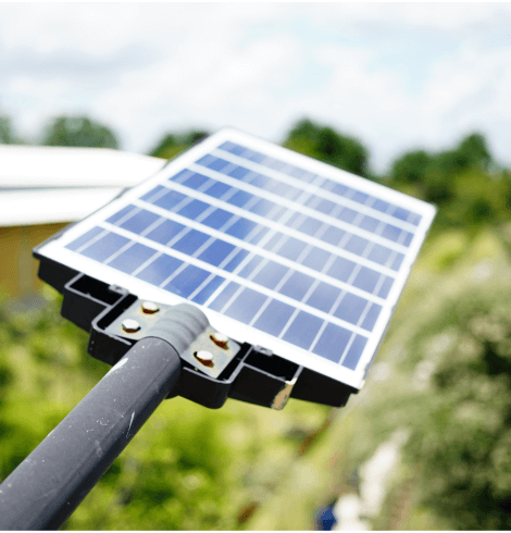 All in one solar street light for residential